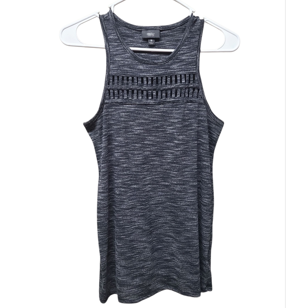 Mossimo Supply Co. Womens Heather Gray Knit Tank Top Small